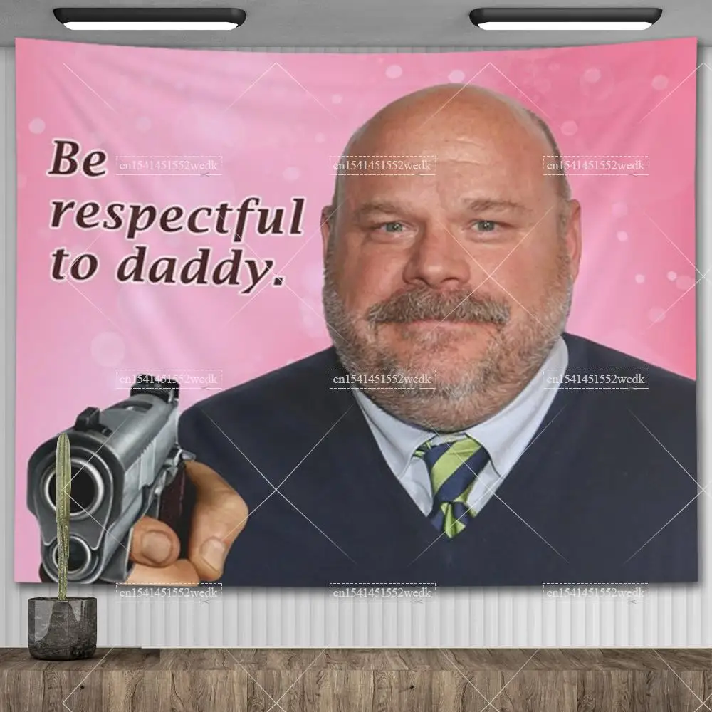 Description Picture 4 of itemBertram Hate Kids Flags Meme Tapestry Wall Hnaging Be Respectful To Daddy Tapestrys Aesthetic Party Backdrops Home Decoration