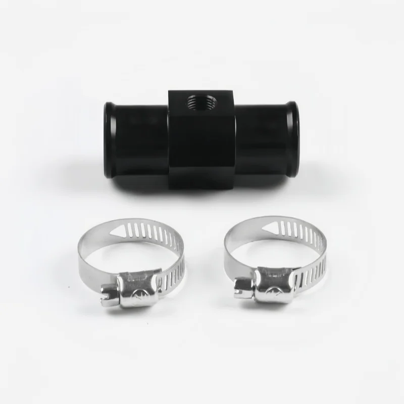 블랙 워터 온도 게이지 라디에이터 온도계 워터 온도 조인트 파이프 센서 18MM 20MM 22MM 24MM 호스 어댑터