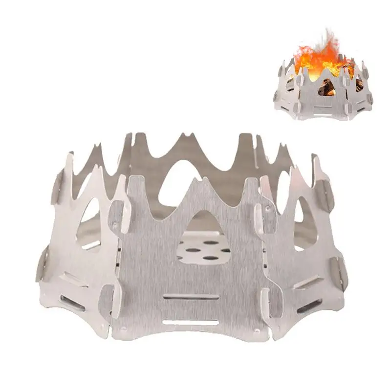 

Folding Camp Stove Portable Wood Burning Stove For Camping Ultralight Tent Stoves Wood Burning Collapsible Picnic Stove Cooker