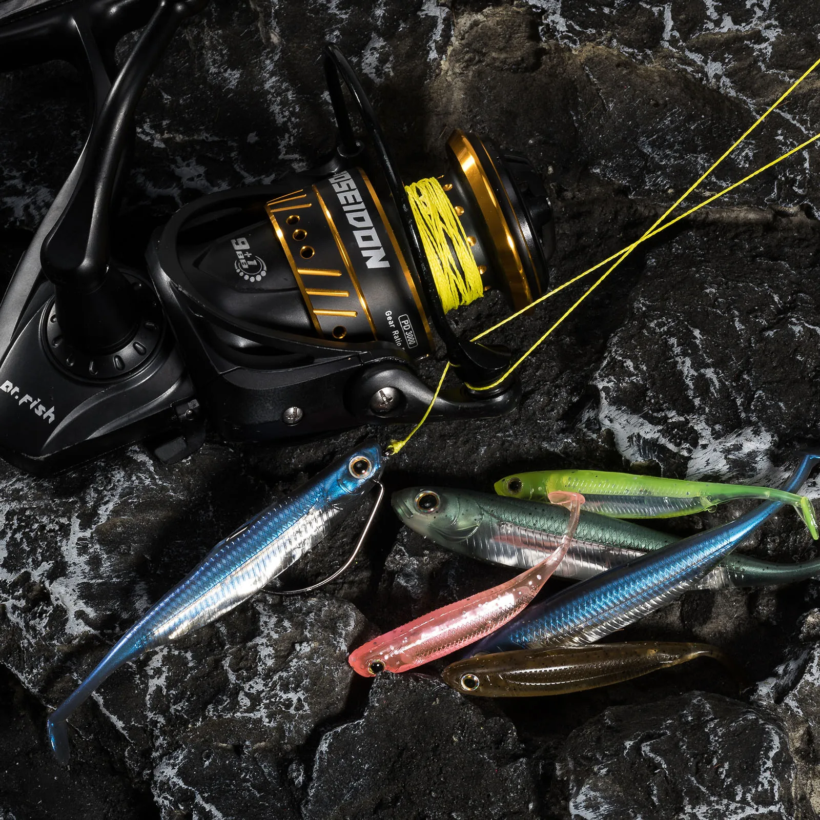 5/6pcs Fishing Soft Plastic Lures Silicone Bait Paddle Tail Shad Worm  Swimbaits Freshwater Bass Trout - Aliexpress