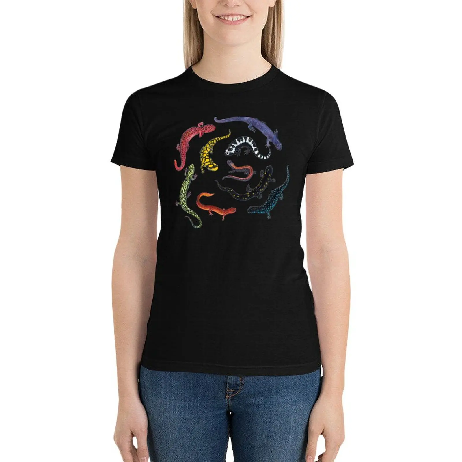 Salamanders T-Shirt Blouse summer top korean fashion womans clothing