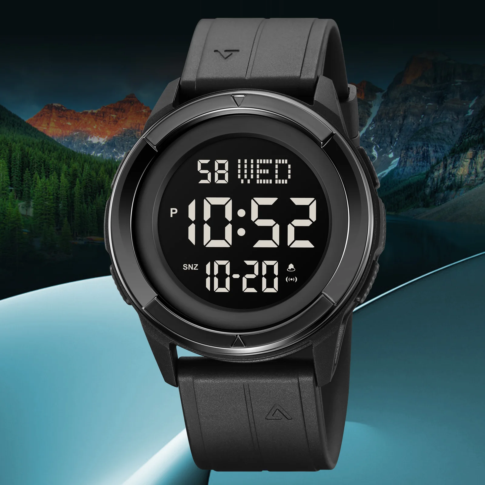 SKMEI 2047 Mens Electronic Sports Watches Casual Chrono Countdown Digital Waterproof Men Wristwatch Digital Clock montre homme 2