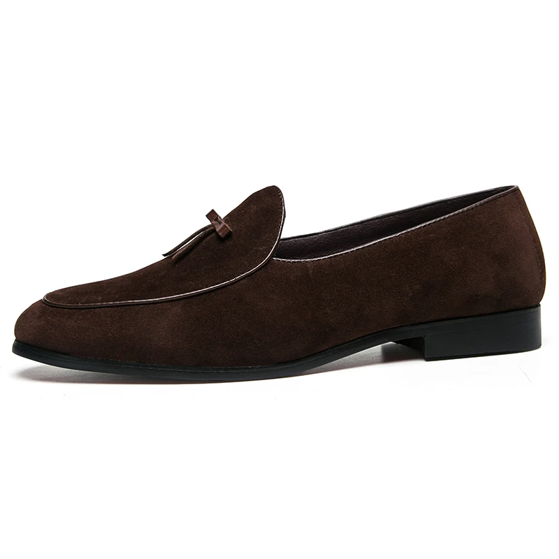 Men's Suede Tassel Loafers Size：38-44 Soft Soled Comfortable Loafers Simple Daily OfficeVersatile Casual Formal Slip on Shoes