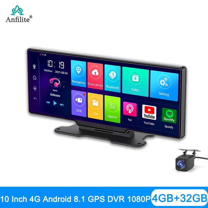 

4G 10.26" Car DVR Rearview mirror Dash Cam 1080P Rear Camera Video Recorder Android8.1 WIFI GPS Navigation 24h Park Monitor ADAS