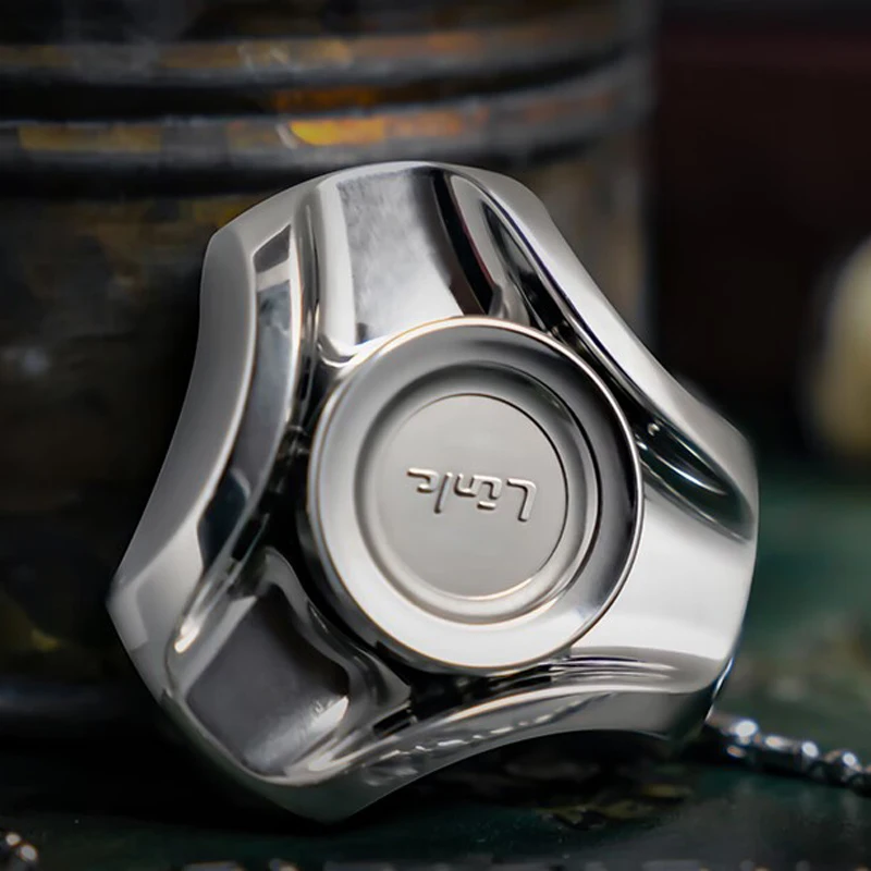 

NAYIQI Link 2.0 Fidget Spinner Mute Three Layers Fingers Rotating Gyro Decompression EDC Metal Toys