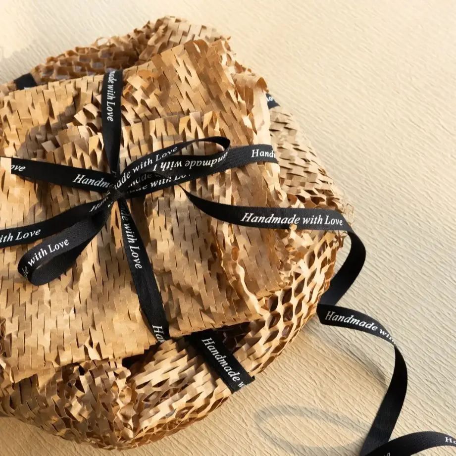 Cotton Ribbon for Wedding Text Tape Strap DIY Handicraft Supplies Christmas Florist Gift Packaging Bouquets Handmade