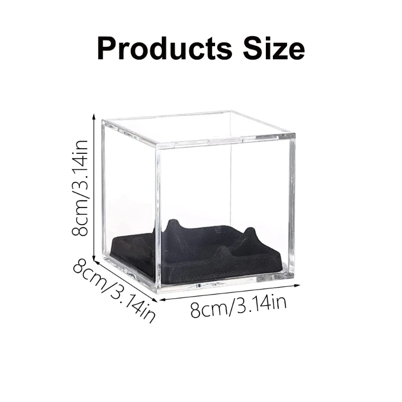 Baseball Protector Case, Clear Display Cube, Acrylic Baseball Holder, Storage Box