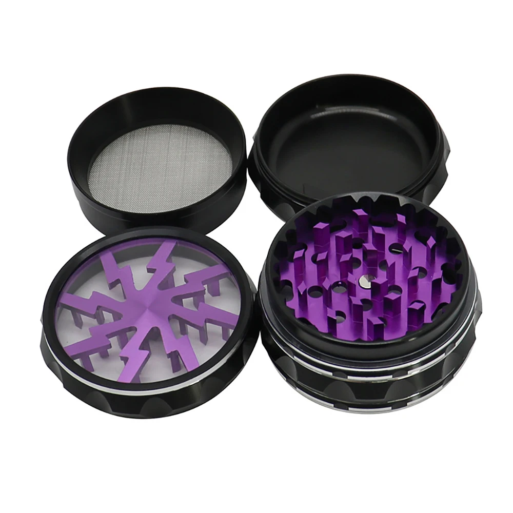 63mm Al Alloy Herb Grinder 4-parts Spice Mills Durable Crusher Kitchen Tools Smoking Accessories As Gifts for Smoker