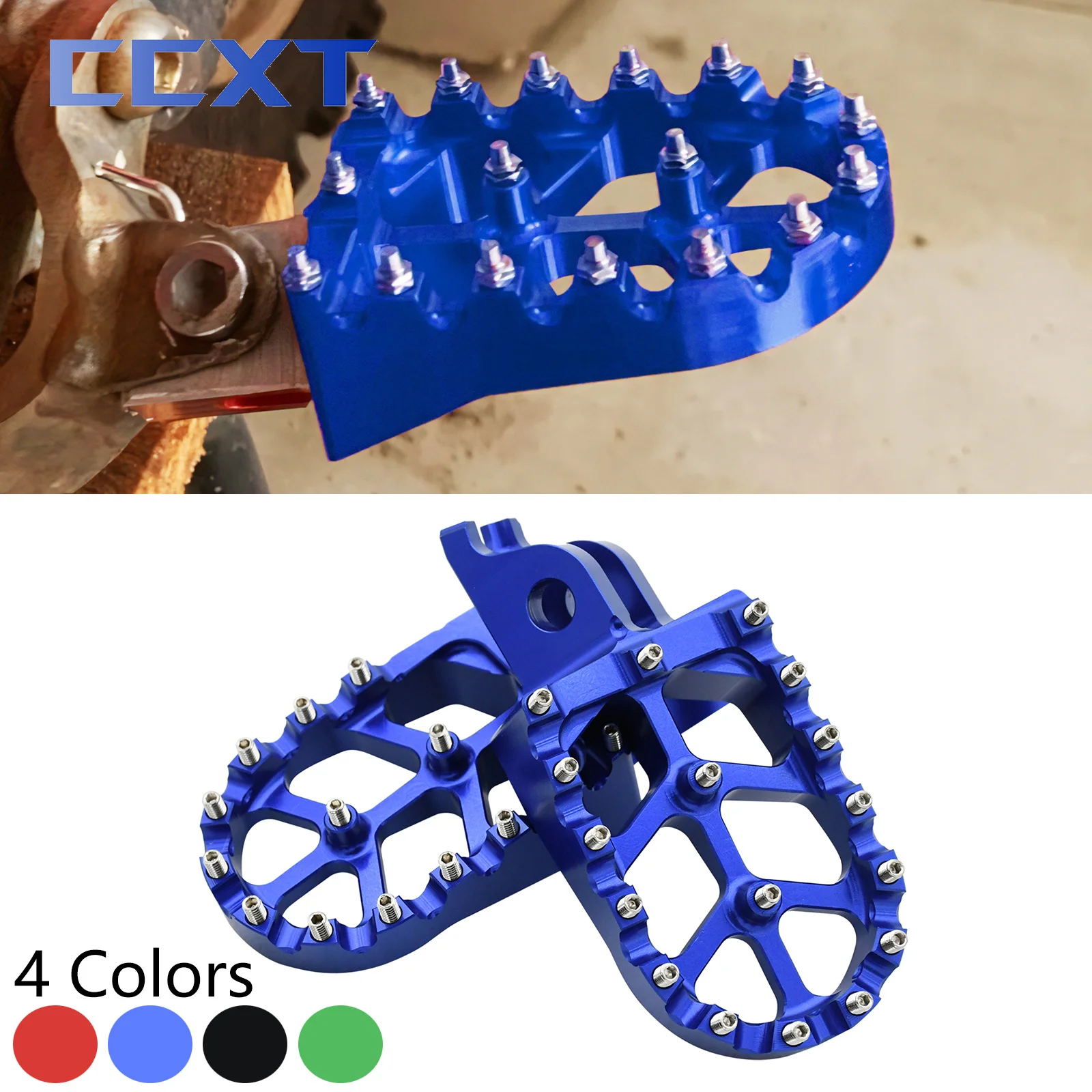 CNC Aluminum Foot Pegs Rests Pedals Footpegs For Honda CR125 CR250 2002-2007 CRF250R CRF450R CRF250X CRF450X 2004- Parts motorcycle footrests motorcycle foot pedals