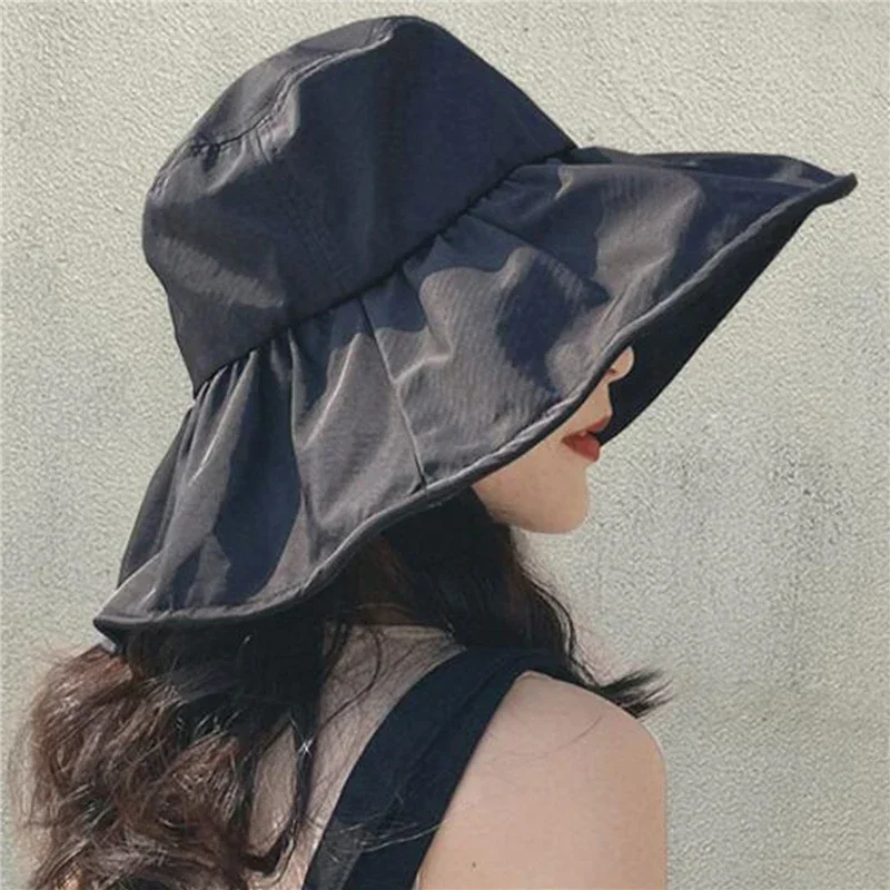 Women Spring Autumn Summer Sun Protection Hat Korean Big Brim Fisherman Hat sun hat,women hat