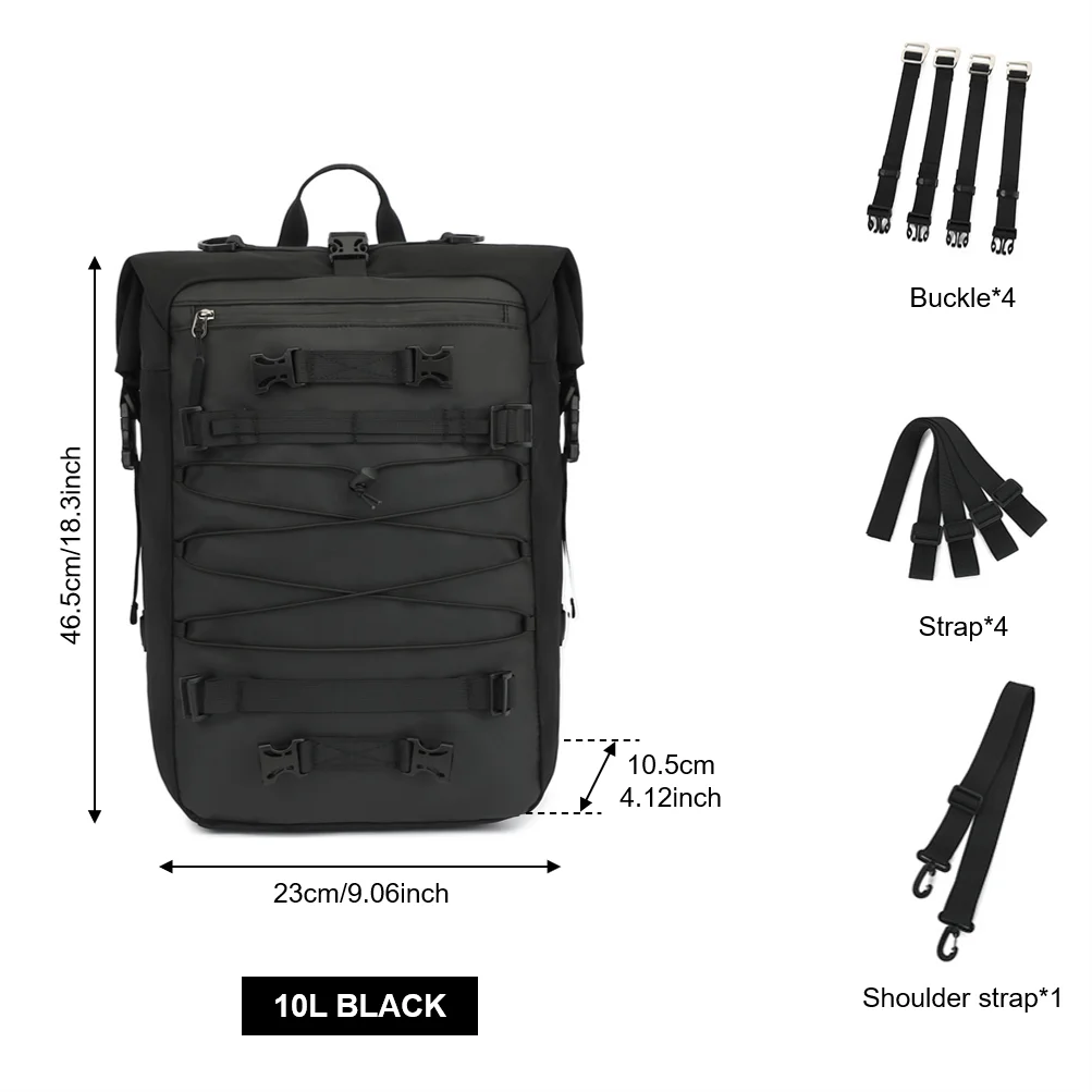 Waterproof Multi-Function Motocross Rear Seat Luggage Pack and Outdoor Riding Backpack