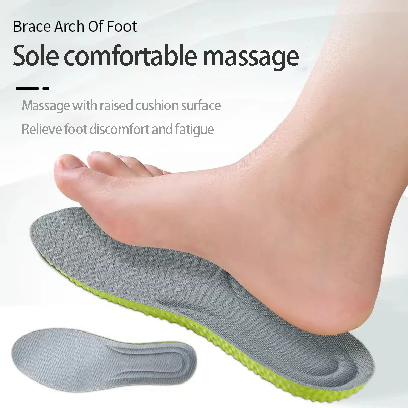 New Orthopedic Insoles Deodorization Memory Foam Sports Running Sockliner Shock Absorption Breathable Mesh Soft Cushion_voghion.com