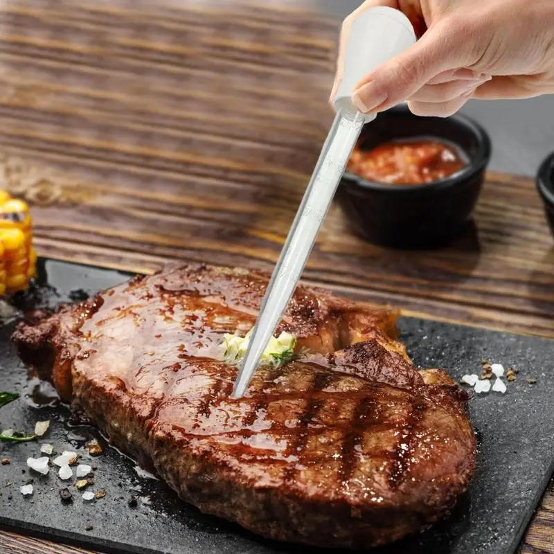 Turkey Baster Rubber Head Scale Pipette Dropper Liquid Cooking Pipette Oil Tube Turkey Barbecue Seasoning Food Droppers Multi-purpose turkey baster