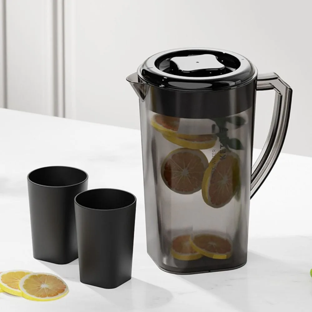 Cold Water Jug 1.3/2.2/3L Cold Water Kettle Household Heat Resistant Large Capacity Pitcher Plastic Fall-resistant Juice Jug Refrigerator