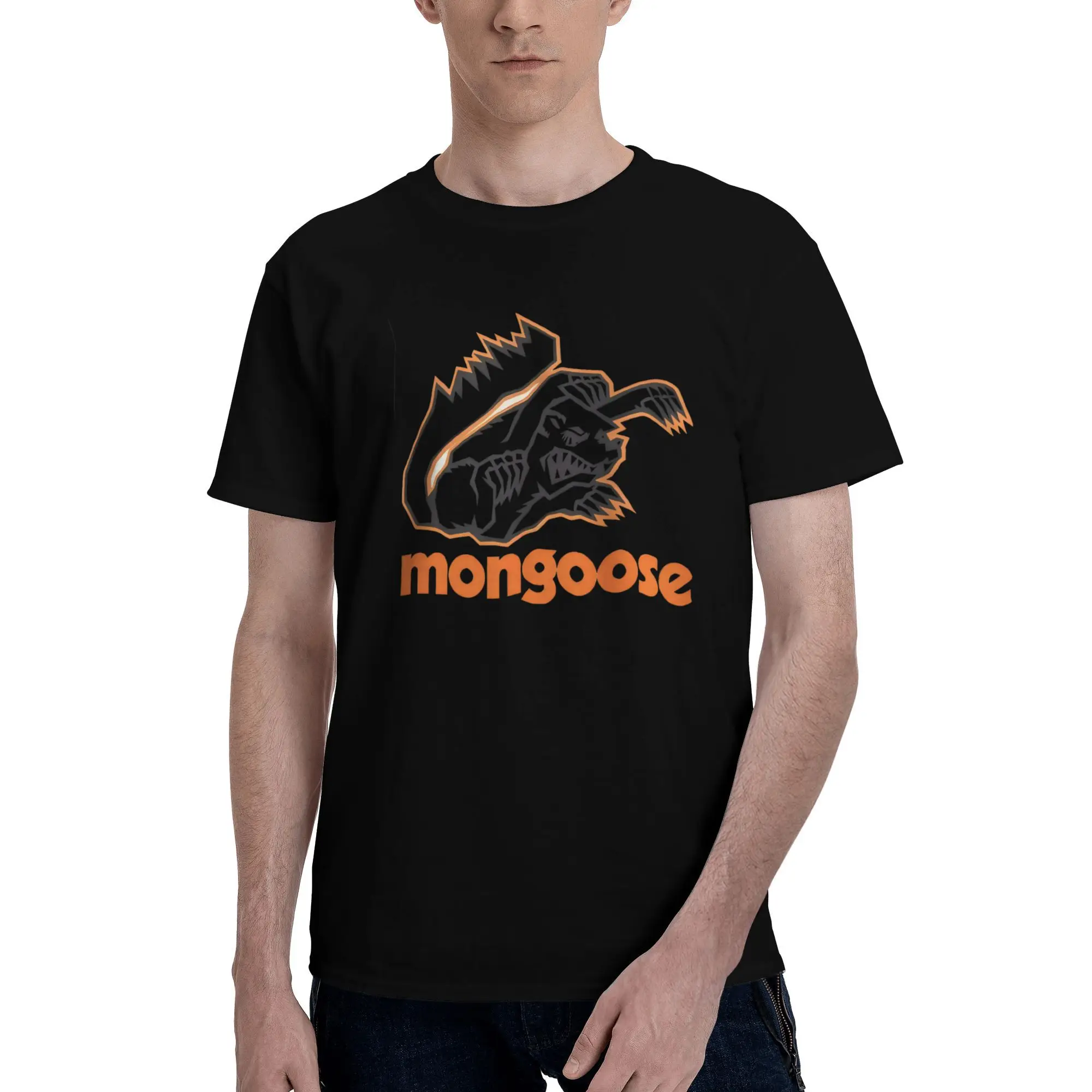 Neues 2025, yaer Aggressive Mongoose Logo T-Shirt Herren-Ärmelhemd