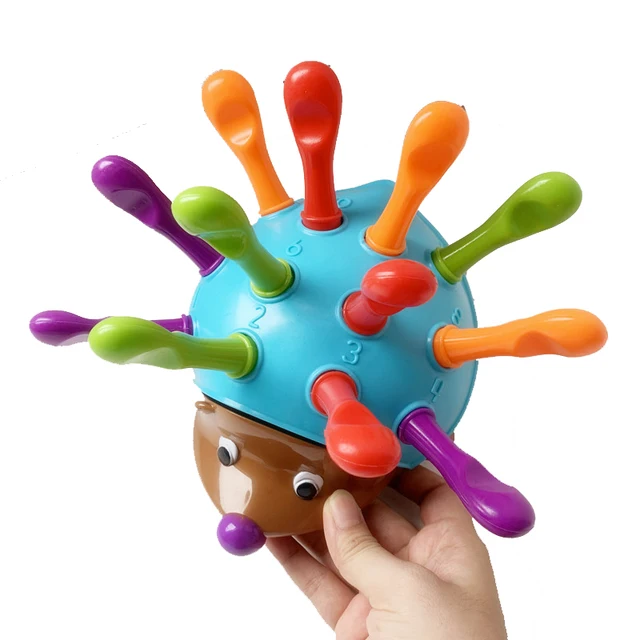 Children Insert Hedgehog Educational Toys Montessori Building Model Set Centralized Training Hand Eye Coordination 2