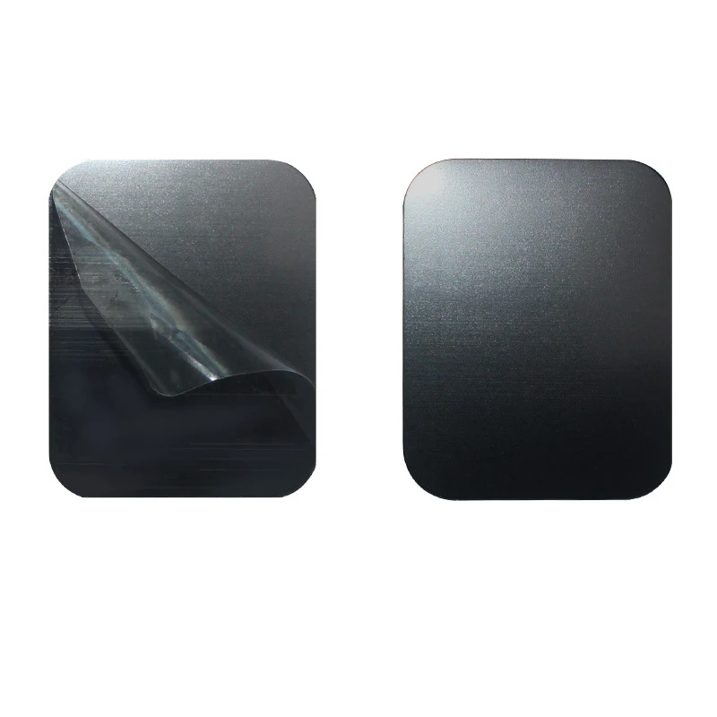 2pc Matte black magnetic sheet 35*45mm square 45*65mm 40mm diameter round shape adhesive metal plate for car magnet phone holder images - 6