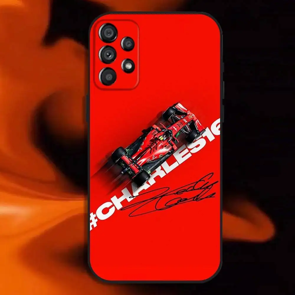 Charles Leclerc F1 Soft Black Phone Case