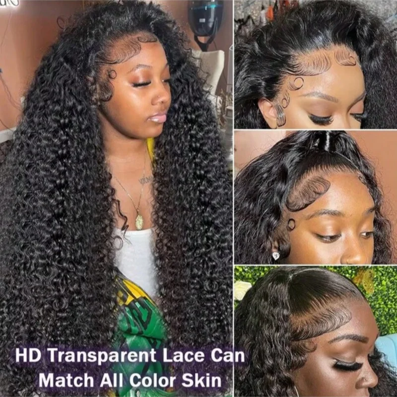 250 Density Lace Front Wig Human Hair 13x4 Jerry Curly Wigs for Women Pre Plucked with Natural Hair Brazilian Virgin 6