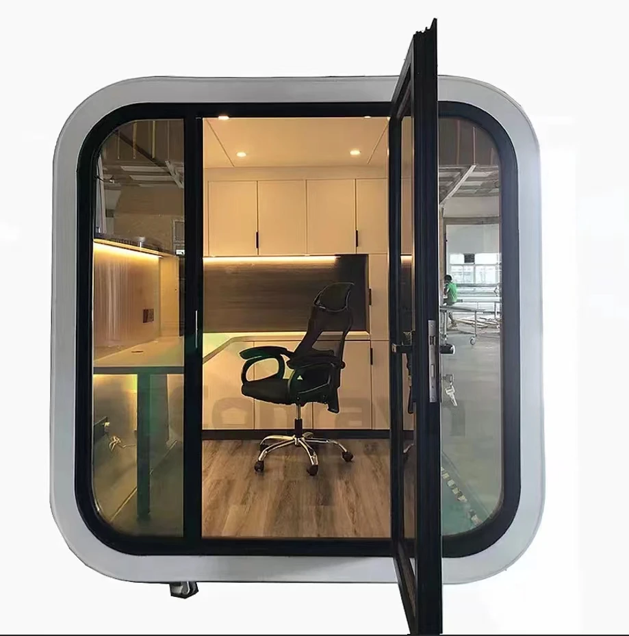 Pod Per Ufficio Portatile Di Lusso, Mini Casa Prefabbricata/Casa Modulare Personalizzata/Contenitore Per Cabina Apple Casa/Casa Soggiorno Pod