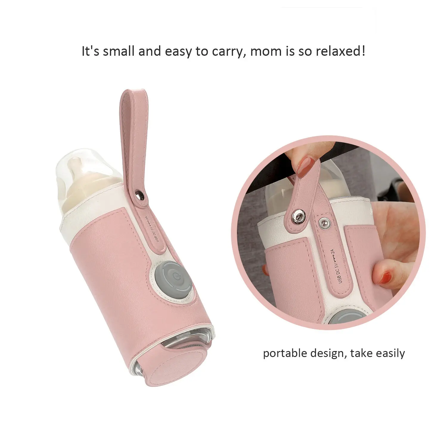 New Milk Heater, Baby Travel Stroller Heater with Control, 3 Bags of Rechargeable Insulated Smart Bottle 6