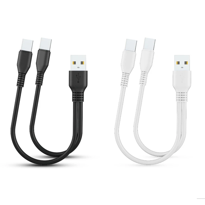 2 in 1 Type C USB C 분배기 케이블 충전 두 USB C 장치 충전기 코드 휴대 전화 태블릿 보조베터리 충전