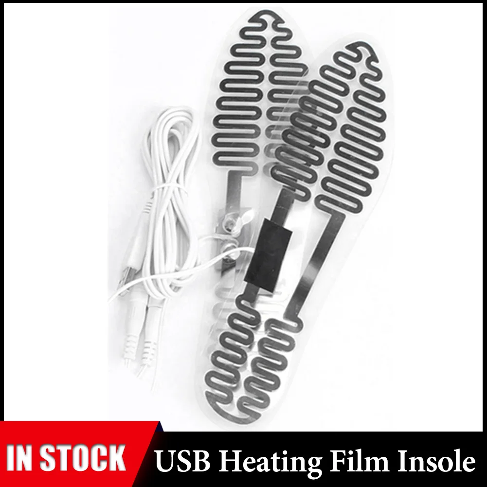 Outdoor Sports 5V USB Heated Insole Foot Warmer Electric Heating Film Insole