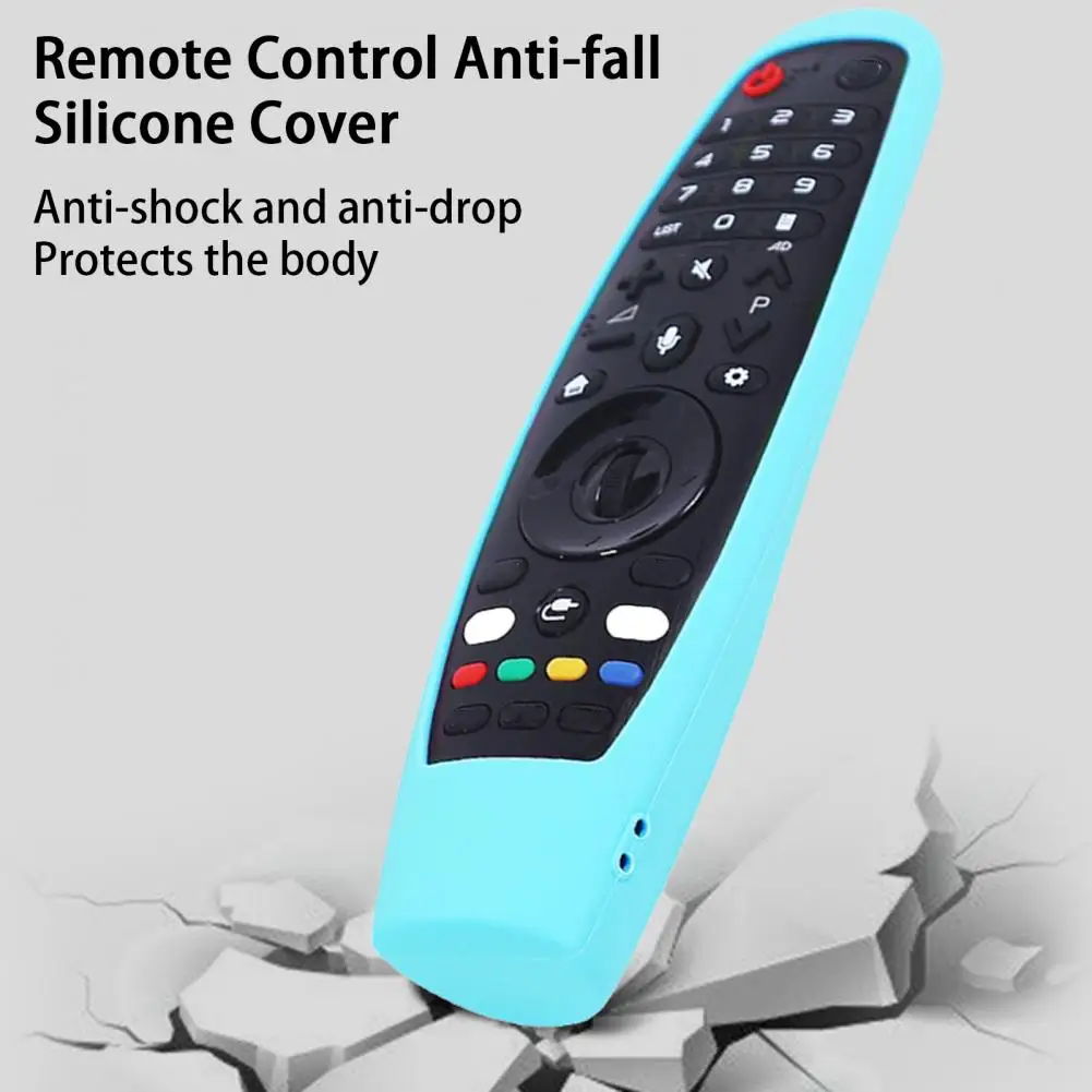 Silicone Remote Case Silicone Remote Cover Silicone Remote Sleeve Remote Controller Cover Silicone Case Protector Smart TV Controller Magic Remote Control Case Anti-slip Texture Silica Gel Luminous Silicone Protective Case for LG AM-MR650A