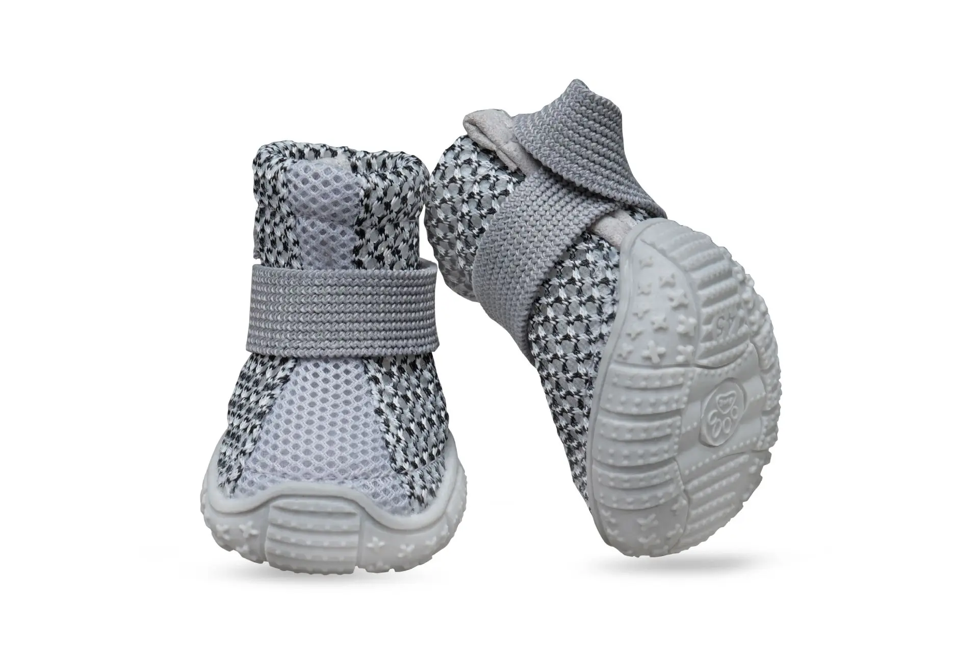 Bequeme, atmungsaktive Mesh-Hundeschuhe, einfach anzuziehende Haustier-Fußbekleidung für Welpen und kleine Hunde – Detail 21