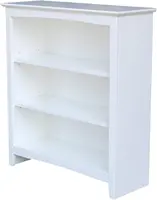 International Concepts- 3 shelves Shaker Bookcas 1
