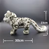 Snow Leopard Plush Toy High Fidelity Cute Snow Panther Plushie Lifelike Animals Simulation Stuffed Doll Kawai Toy Gifts For Kids 3