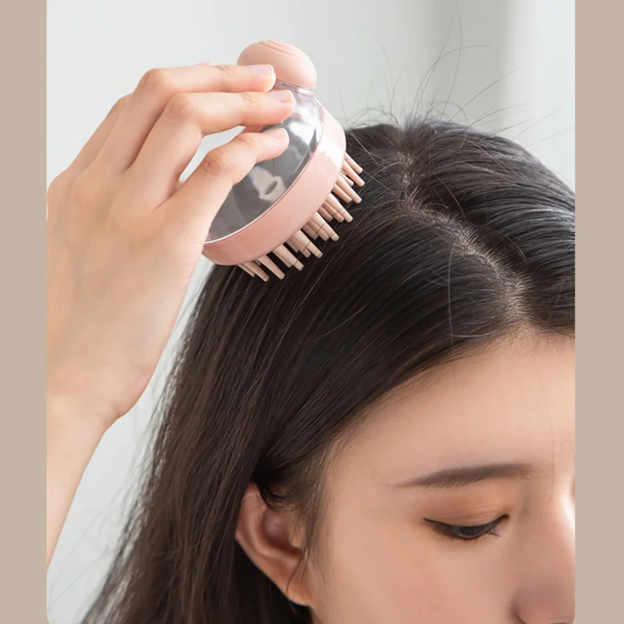 Body Scalp Massage Brush Silicone Shampoo Brush Hair Wash Comb Adding Liquid Shampoo Brush Silicon Body Scrubber Massage Brush