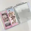Korean Ins Cute 5.7x6.69inch 4 Grid Idol Card Photo Album Large Capacity Sticker Card Film Album Storage Book School Stationery 5