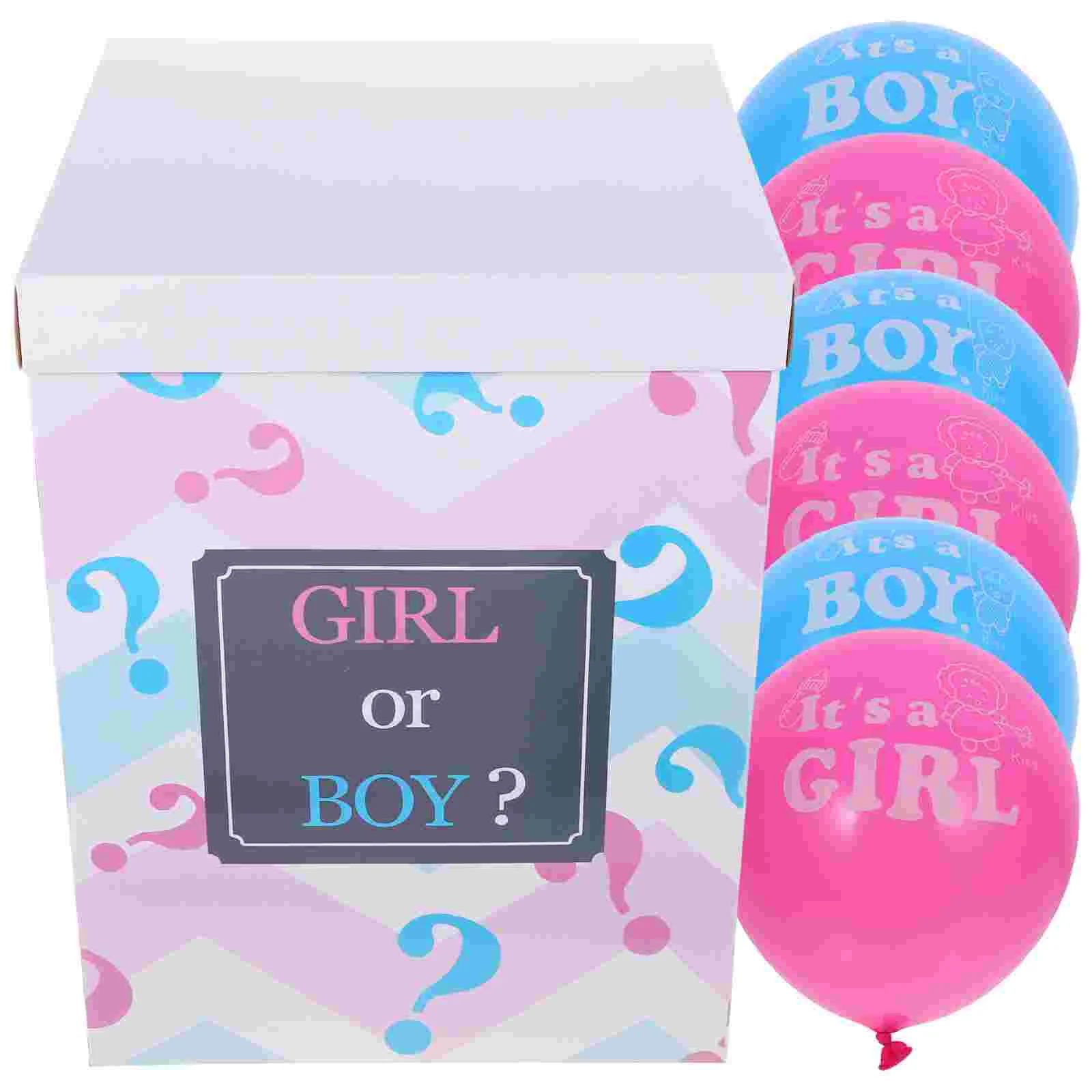 

Ornament Box Baby Shower Decorations Gender Reveal Venue Setting Props for Girl Balloon Boxes