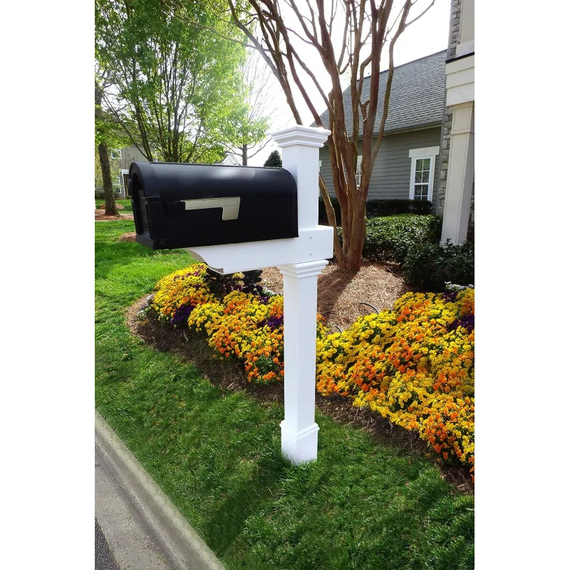 Zippity Outdoor Products ZP19013 Classica Mailbox Post, White