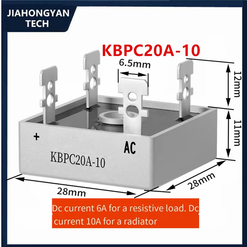 KBPC3510 nowy prostownik jednofazowy KBPC/BR5012 BR5016 reaktor prostownik mostkowy kwadratowego 5A-50A 1000V 1200V 1600V