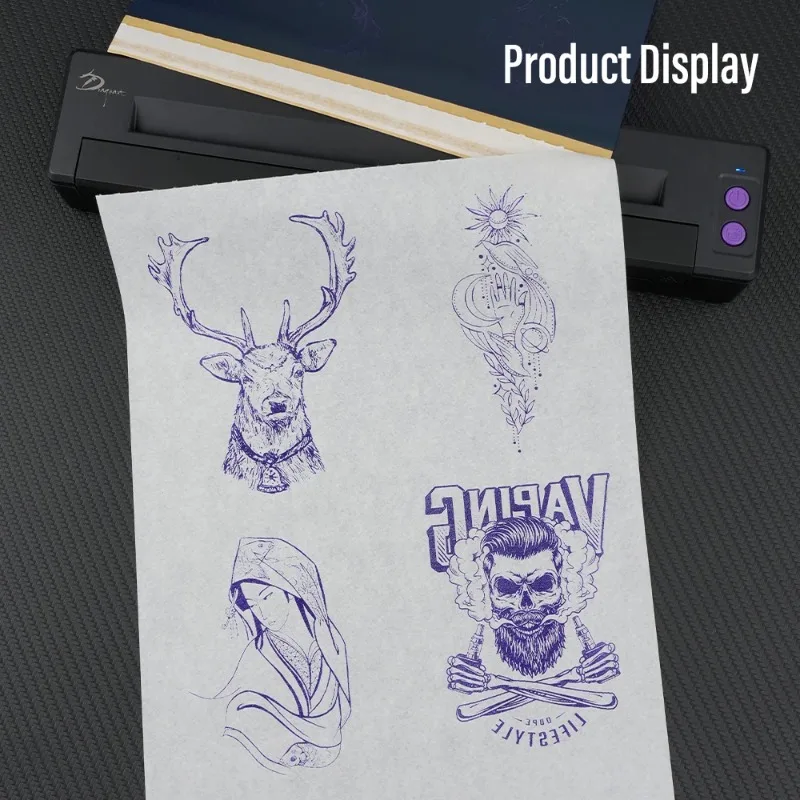 20/50/100pcs Tattoo Transfer Paper Sheets Carbon Thermal Transfer Templates Tattoo Paper Copy Paper Sheets Tattoo Supplies - 5