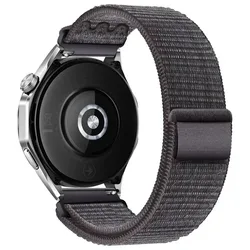 Nylon Loop Strap Bracelet in Bold Color Options - Suunto Race S (Black Dark purple)
