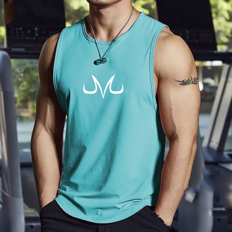 Men's sleeveless fitness shirt anime M sports leisure jogging fast drying summer training clothes fitness men 5