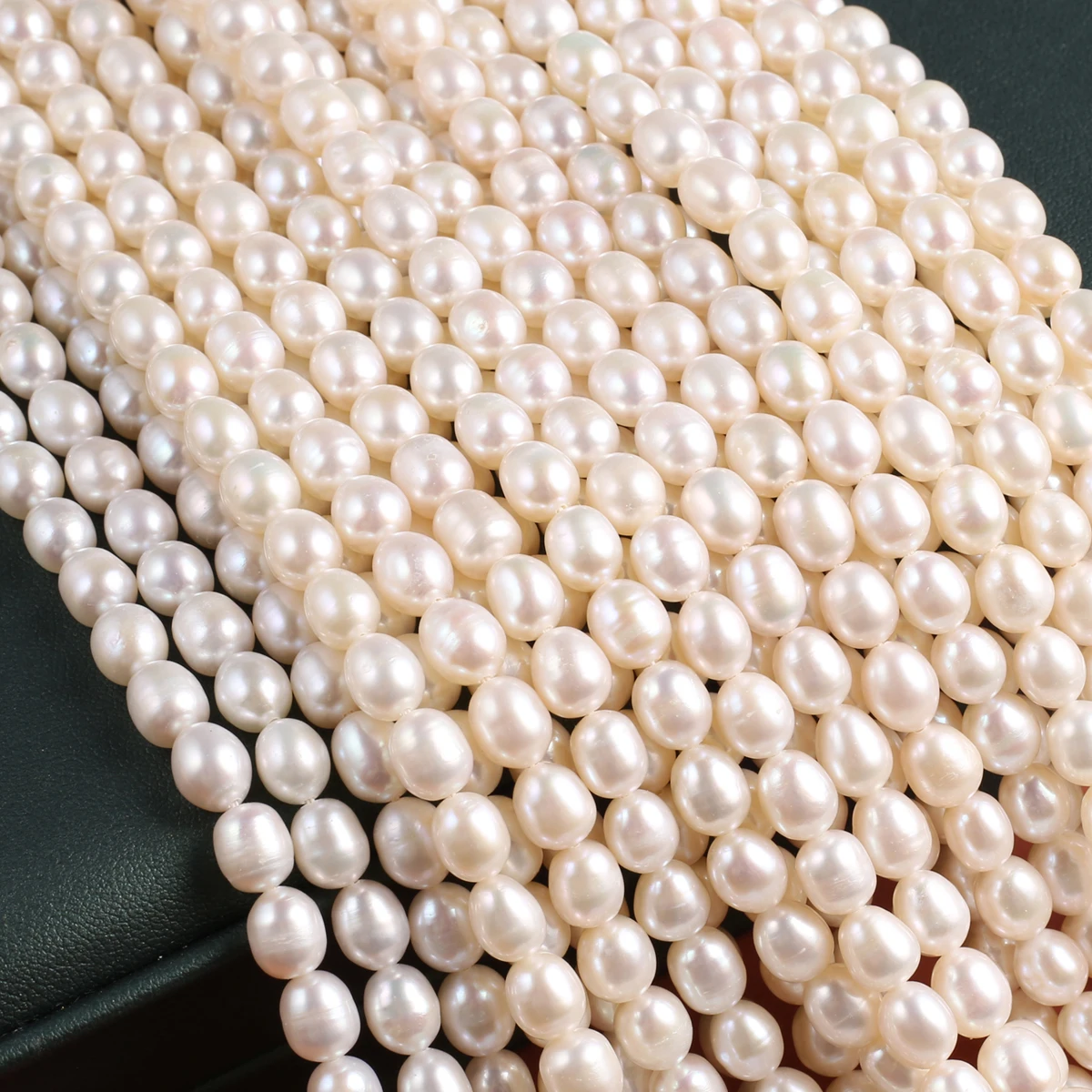 Natural Freshwater Polished Pearl Beads 7-8mm Loose Pearl Bead for Jewelry Making Diy Women Elegant Necklace Bracelet Crafts