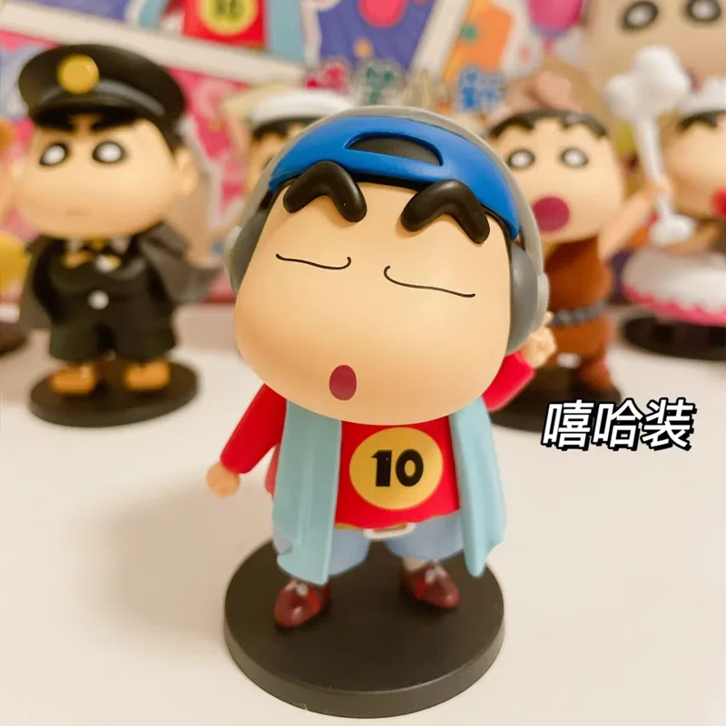 

Новая аниме-фигурка Crayon Shin-chan 9 см, Коллекционная модель, настольное украшение автомобиля