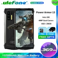 Ulefone Power Armor 13 Smartphone 13200mAh IP68/IP69K 6.81"FHD+Screen 48MP Rear Camera 8G+256G NFC Android 11.0 Mobile Phone 1