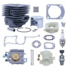 52mm Big Bore Cylinder Piston Carburetor Overhaul Kit For Husqvarna 266XP 266 266SE XP SE 61 Parts Chainsaw Intake Manifold 3