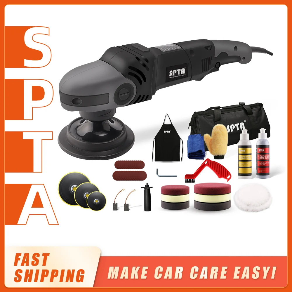 SPTA 5 Inch Rotary Buffer Polisher Electric Buffing Polishing Machine