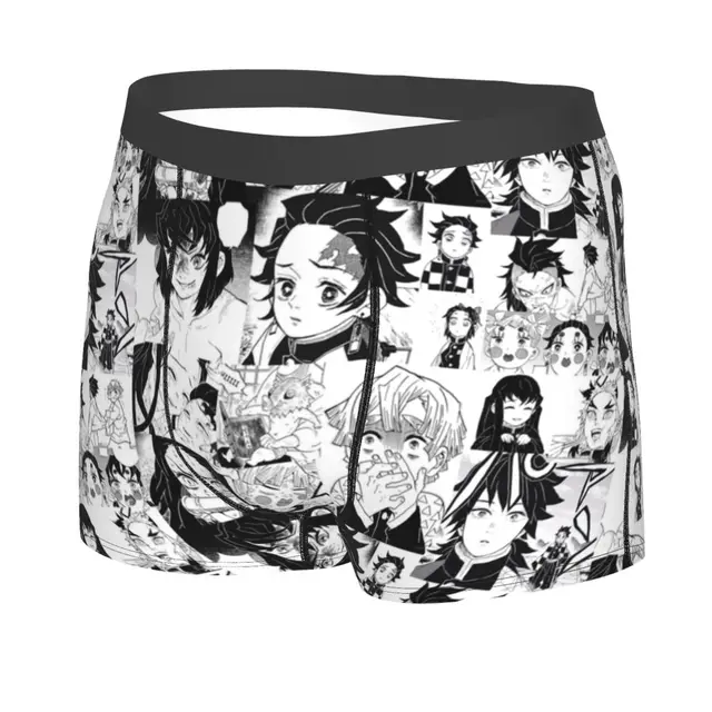 Demon Slayer Underwear akaza manga japan inosuke rengoku Plain Panties  Print Boxer Brief Pouch Male Large Size Boxer Shorts