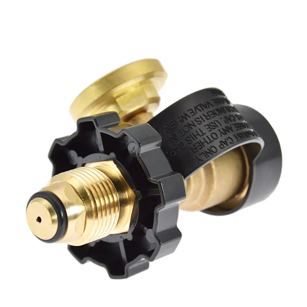 Propane Tank Gas Gauge Leak Detector Converts POL LP Tank Service Valve To QCC1/Type 1 for Propane Cylinder BBQ Gas Grill Heater