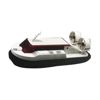 RC Amphibious Hovercraft Model 45CM Remote Controlled Jet Boat Simulation Electric Wind Speed Boat Model Toy Ship 2