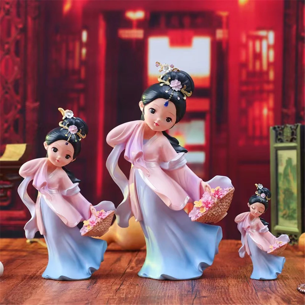 Four Beauties Resin Doll Sculptures Chinese History