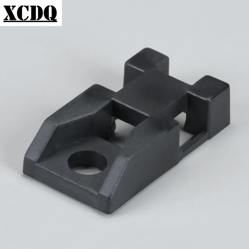 50pcs 100pcs HC Series PC Board Screw Fixed Plastic Cable Tie Holder Fixing Seat Wire Manager Cable Tie Mount for home cable mount holder cable tie mount