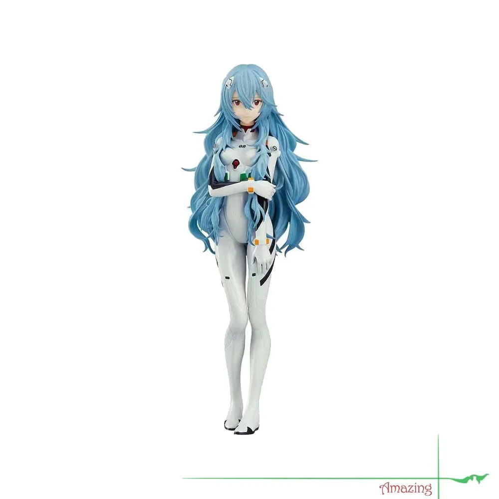

Beautiful Girl Series EVA Long-Haired Red-Clad Rei Ayanami Asuka Langley Theater Version Standing Pose Anime Model Figure